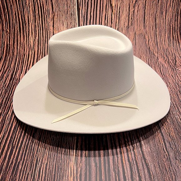 Bailey Pageant Premium 2x Wool Felt Hat in 3 1/2 White Cowgirl sz 6-7/8 main image 4